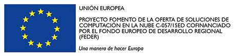 unión europea proyecto fomento de la oferta de soluciones de computación en la nube C-057/15ED confinanciado por el fondo europeo de desarrollo regional (feder)